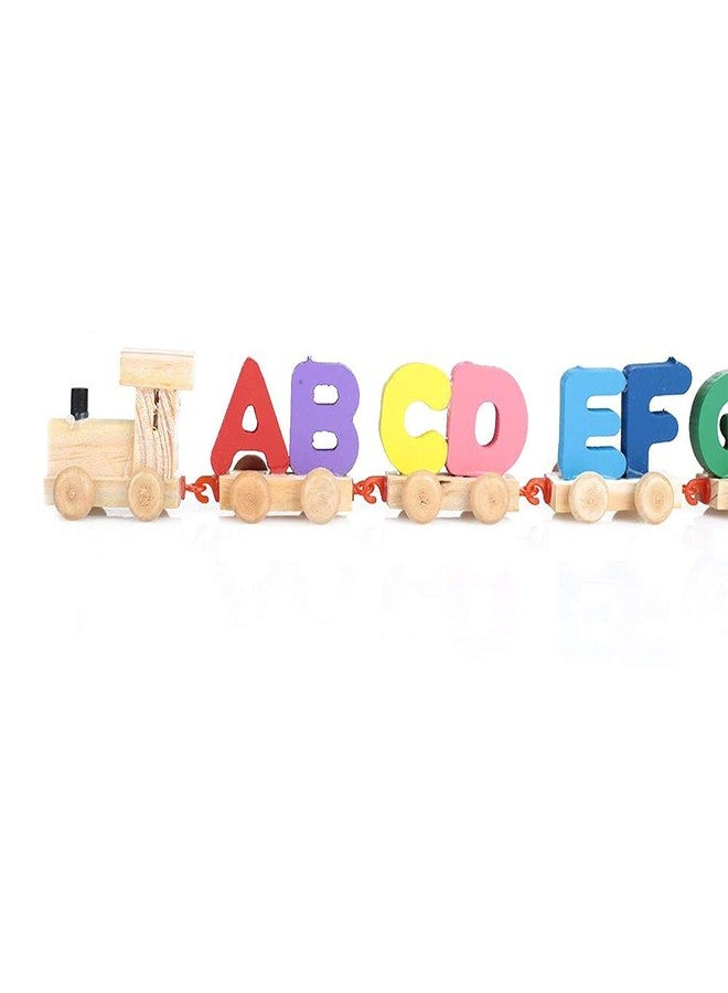CrazyCrafts Crazy Crafts Wooden Alphabet Letters Train (A-Z) English Vocabulary Building Train Set Early Educational Toys Kids 2+ Years for Boys & Girls AZ01 - Image 2
